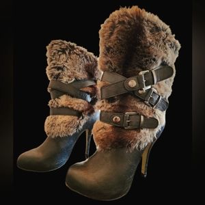 ALDO faux fur boots Size 9US / 40EUR